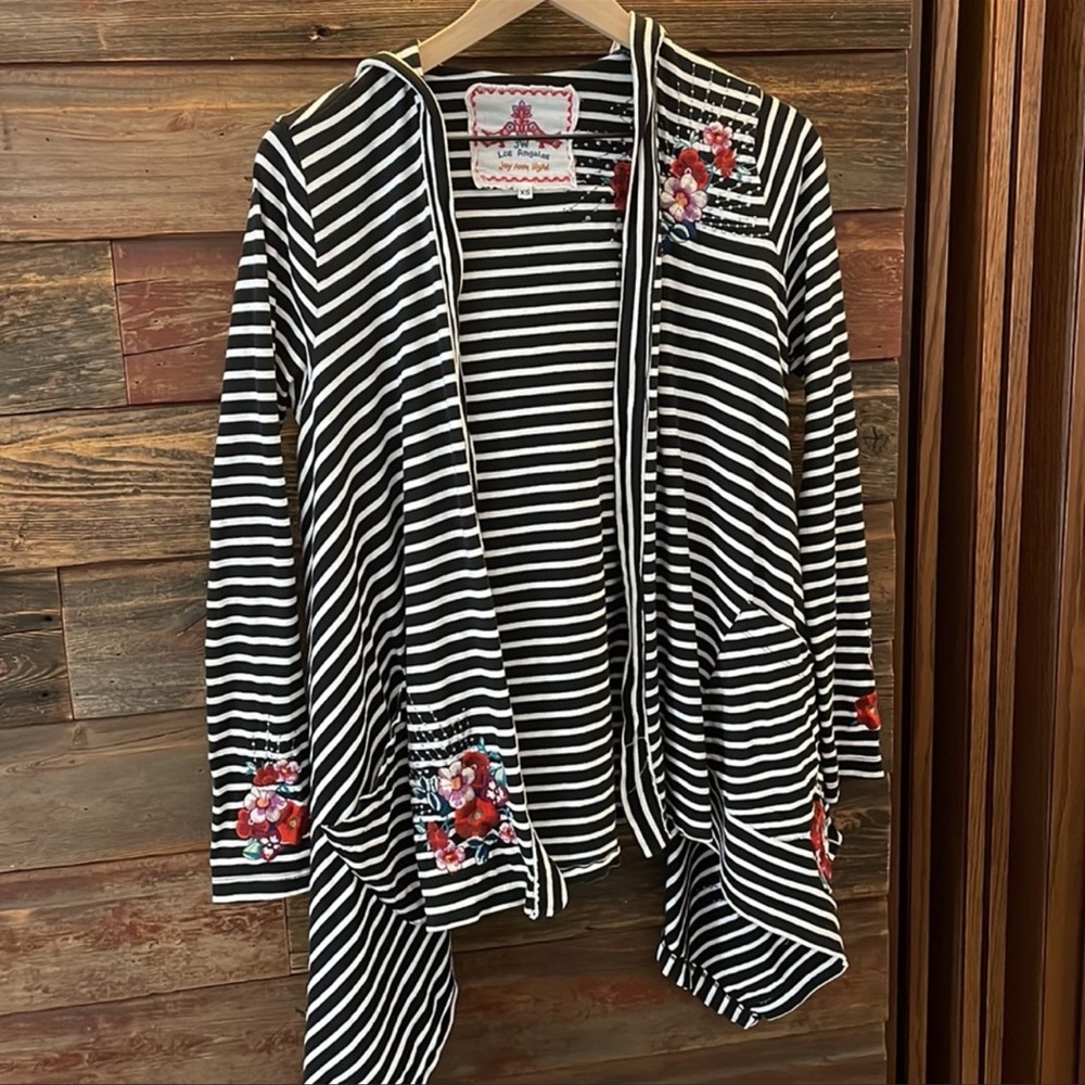 Johnny Was hooded cardigan
